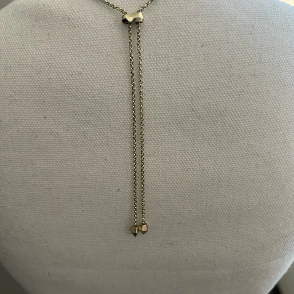 Kendra Scott Adjustable Pendant Necklace - Ivory Mother of Pearl/gold tone - EUC - Picture 3 of 4